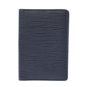 Louis Vuitton Epi Organizer De Poche Blue Marine Wallet